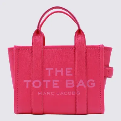 Marc Jacobs Pink Leather The Mini Tote Bag In Hot Pink