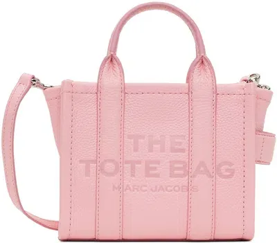 Marc Jacobs ピンク The Leather Crossbody トートバッグ In 669 Ribbon Pink