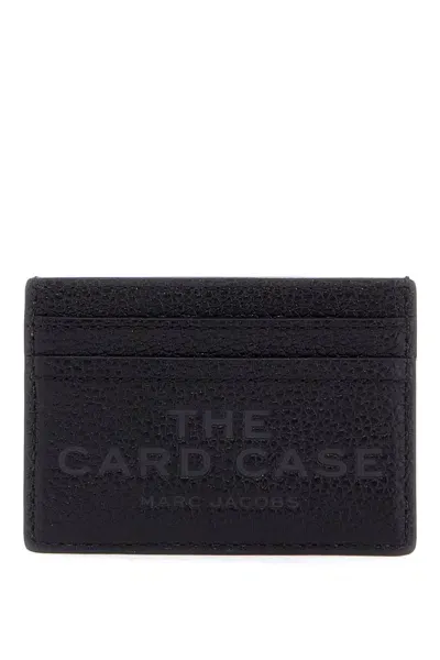 Marc Jacobs Portacarte The Leather Card Case In Black