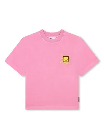 Marc Jacobs Kids' Rear-stamped T-shirt In Pink