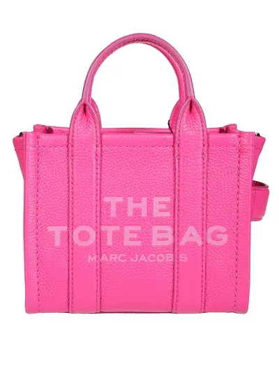 Marc Jacobs Shopper In Pelle In Fuchsia