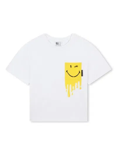 Marc Jacobs Kids' Stamped-motif T-shirt In White