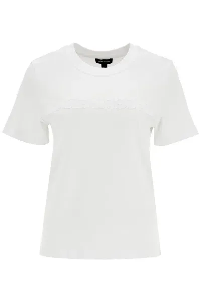 Marc Jacobs T-shirt With Patch Logo Design In White