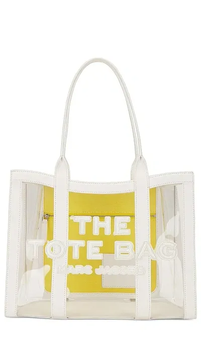 Marc Jacobs The Clear Medium Tote In 화이트