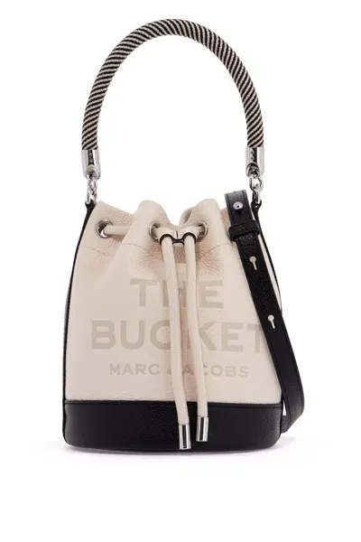 Marc Jacobs The Colorblock Leather Bucket Bag In White