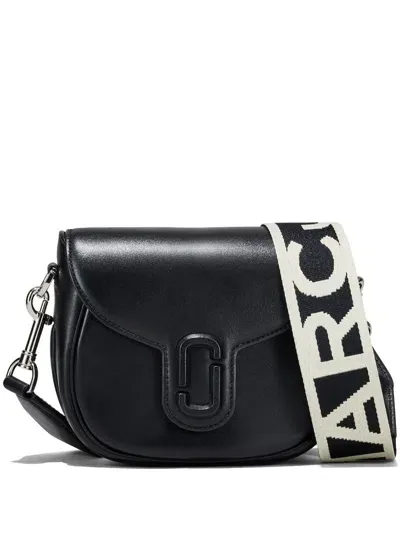 Marc Jacobs The Covered J Marc Saddle Bag In Black