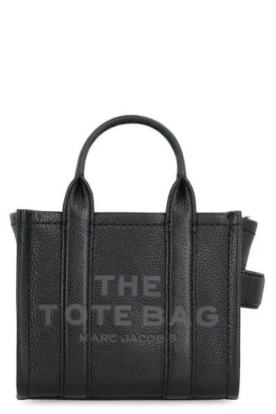 Marc Jacobs The Crossbody Leather Tote In Black