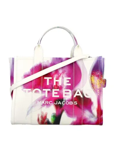 Marc Jacobs The Future Floral Leather Medium Tote Bag In Multicolor