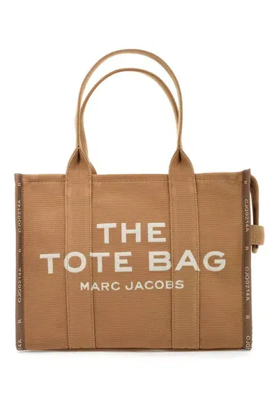 Marc Jacobs The Jacquard Large Tote Bag In Camel (beige)