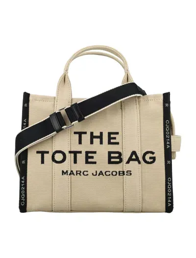 Marc Jacobs The Jacquard Medium Tote Bag In Warm Sand