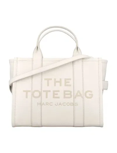 Marc Jacobs The Leather Medium Tote Bag In White