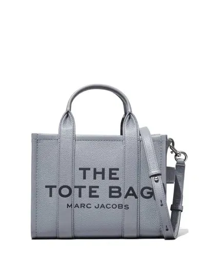 Marc Jacobs The Leather Small Tote Bag In Grey