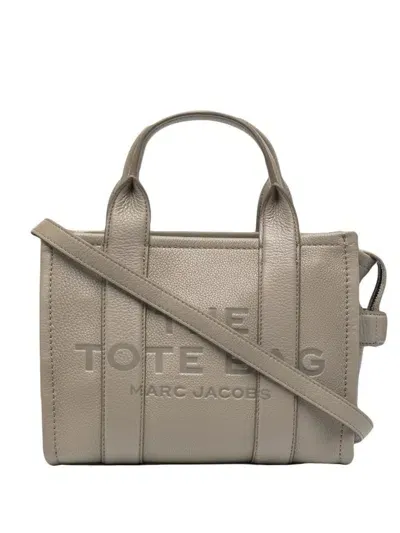 Marc Jacobs The Leather Small Tote Bag In Grey