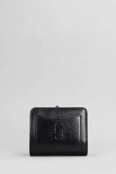 Marc Jacobs The Mini Compact Wallet In Black