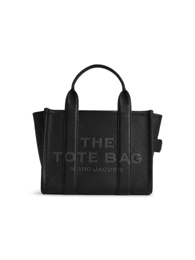 Marc Jacobs The Mini Leather Tote Bag In Black