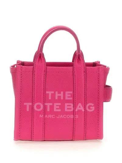 Marc Jacobs The Mini Leather Tote Bag In Purple