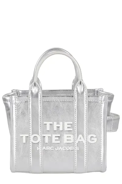 Marc Jacobs The Mini Tote In Silver