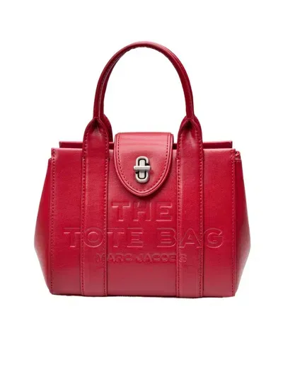 Marc Jacobs The Mini Tote In Red Leather