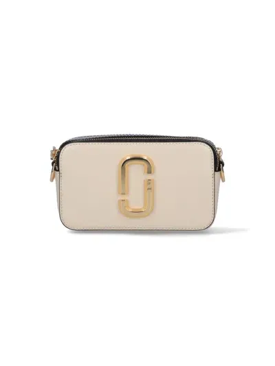 Marc Jacobs The Snapshot Crossbody Bag In Cloud White/multi