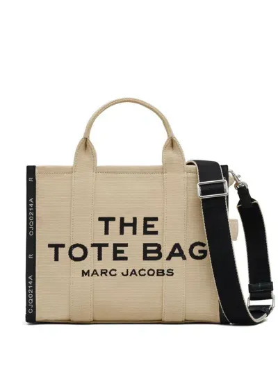 Marc Jacobs Women's Beige Jacquard Logo Shoulder Bag