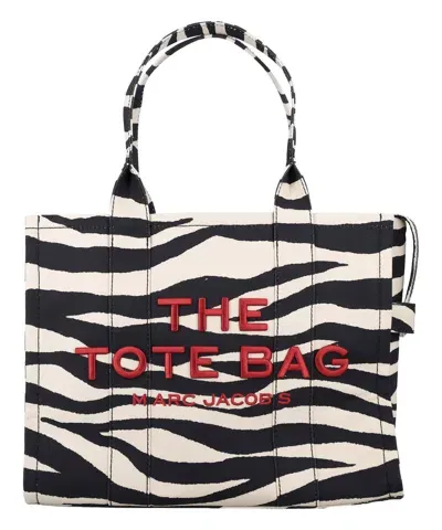 Marc Jacobs The Zebra Large Tote Bag In Black