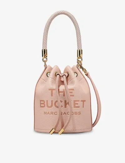 Marc Jacobs The Bucket Leather Top Handle Bag In Pink