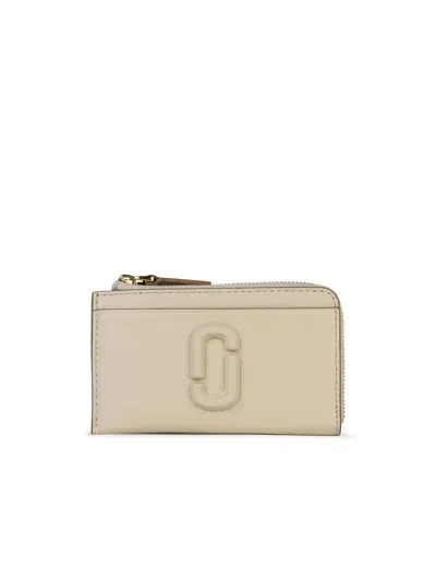 Marc Jacobs The Covered J Marc Top Zip Mutil Wallet In White