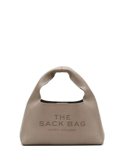 Marc Jacobs Borsa The Leather Mini Sack In Grigio