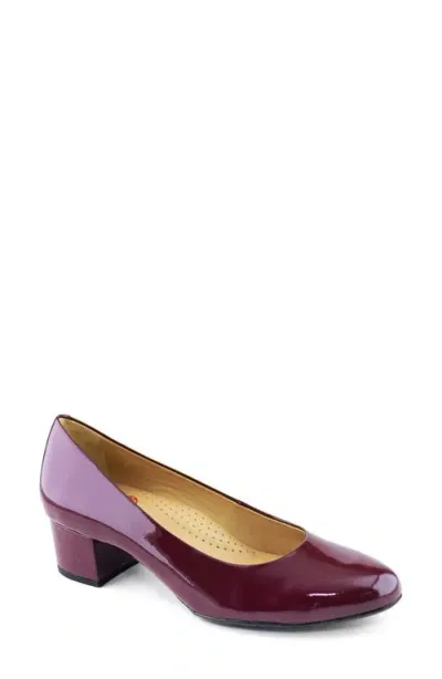 Marc Joseph New York Broad Street Pump In Merlot Soft Patent