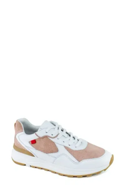 Marc Joseph New York Grant Street Sneaker In Rose/white/grey