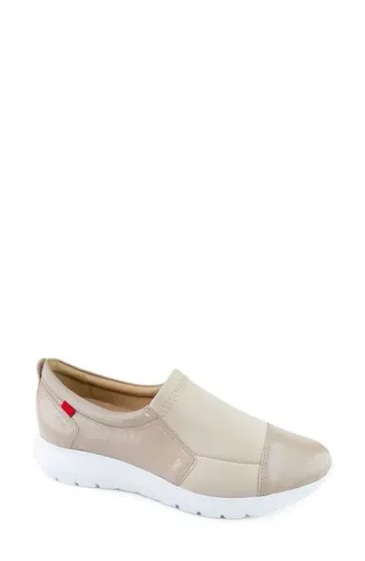 Marc Joseph New York Jay Street Slip-on Sneaker In Beige Svelte Patent