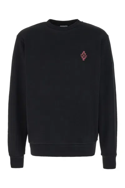 Marcelo Burlon County Of Milan Graffiti Cross Sweatshirt In Black