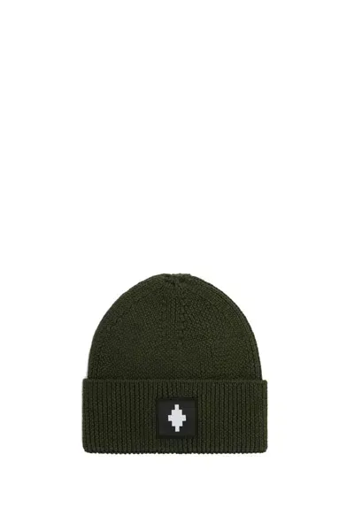 Marcelo Burlon County Of Milan Beanie Mit Patch In Grün