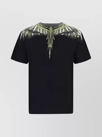 Marcelo Burlon County Of Milan Icon Wings Graphic Crew Neck T-shirt In Black