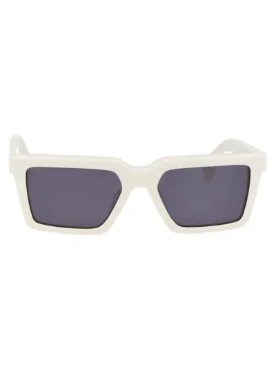 Marcelo Burlon County Of Milan Square Frame Sunglasses In White