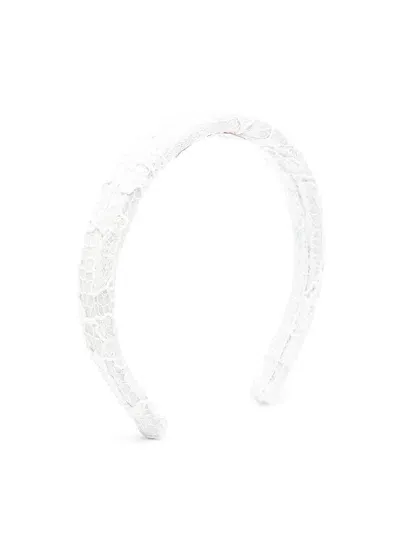 Marchesa Kids' Lace Headband In Cream