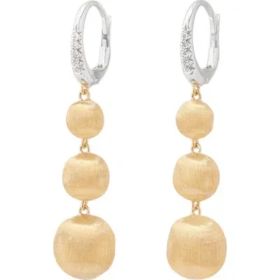 Marco Bicego 18k Gold & Diamond Drop Earrings