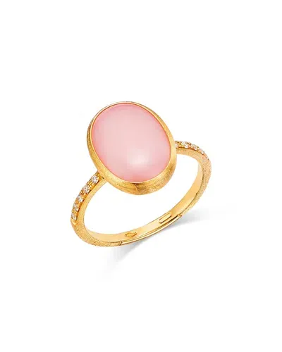 Marco Bicego 18k Yellow Gold Siviglia Opal & Diamond Oval Ring - Exclusive In Pink/gold