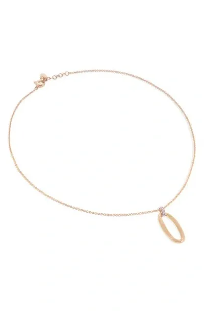 Marco Bicego Jaipur Diamond Link Necklace In Yellow Gold