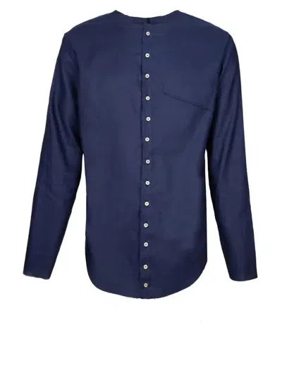 Marco Castelli Linen Shirt In Blue