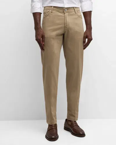 Marco Pescarolo Men's Soft Drill 5-pocket Pants In Khaki