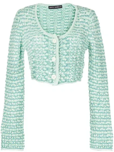 Marco Rambaldi Chunky-knit Button-down Cardigan In Green