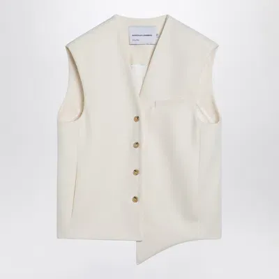 Margaux Lonnberg Margaux Lönnberg Wallis White Wool Waistcoat