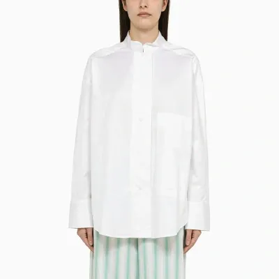 Margaux Lonnberg Margaux Lönnberg White Cotton Nick Shirt In 白色的