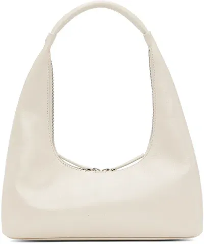 Marge Sherwood Beige Leather Shoulder Bag In Cream Glossy Plain