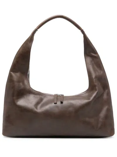 Marge Sherwood Large Hobo Shouder Bag In Brown