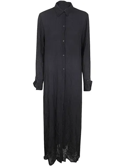 Maria Calderara New Roomy Fit Parachute Long Shirt In Black