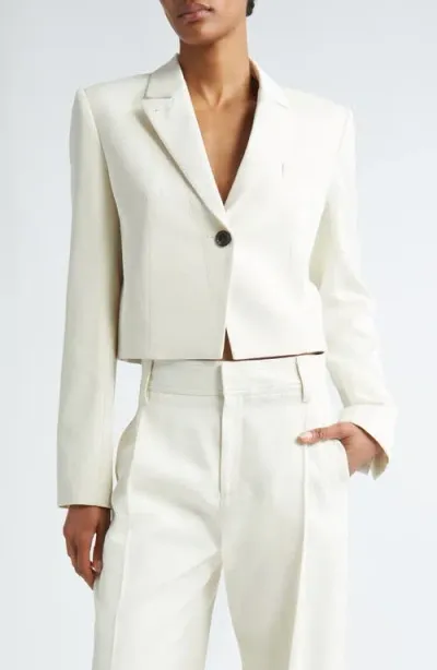 Maria Mcmanus Crop Blazer In Ivory