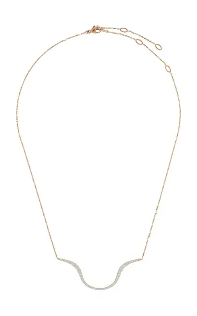 Marie Mas Aurora 18k Rose Gold Diamond Necklace In Pink