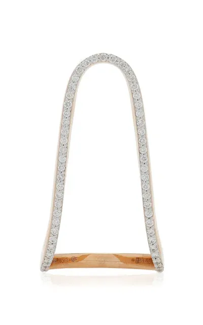 Marie Mas Aurora 18k Rose Gold Diamond Ring In Pink